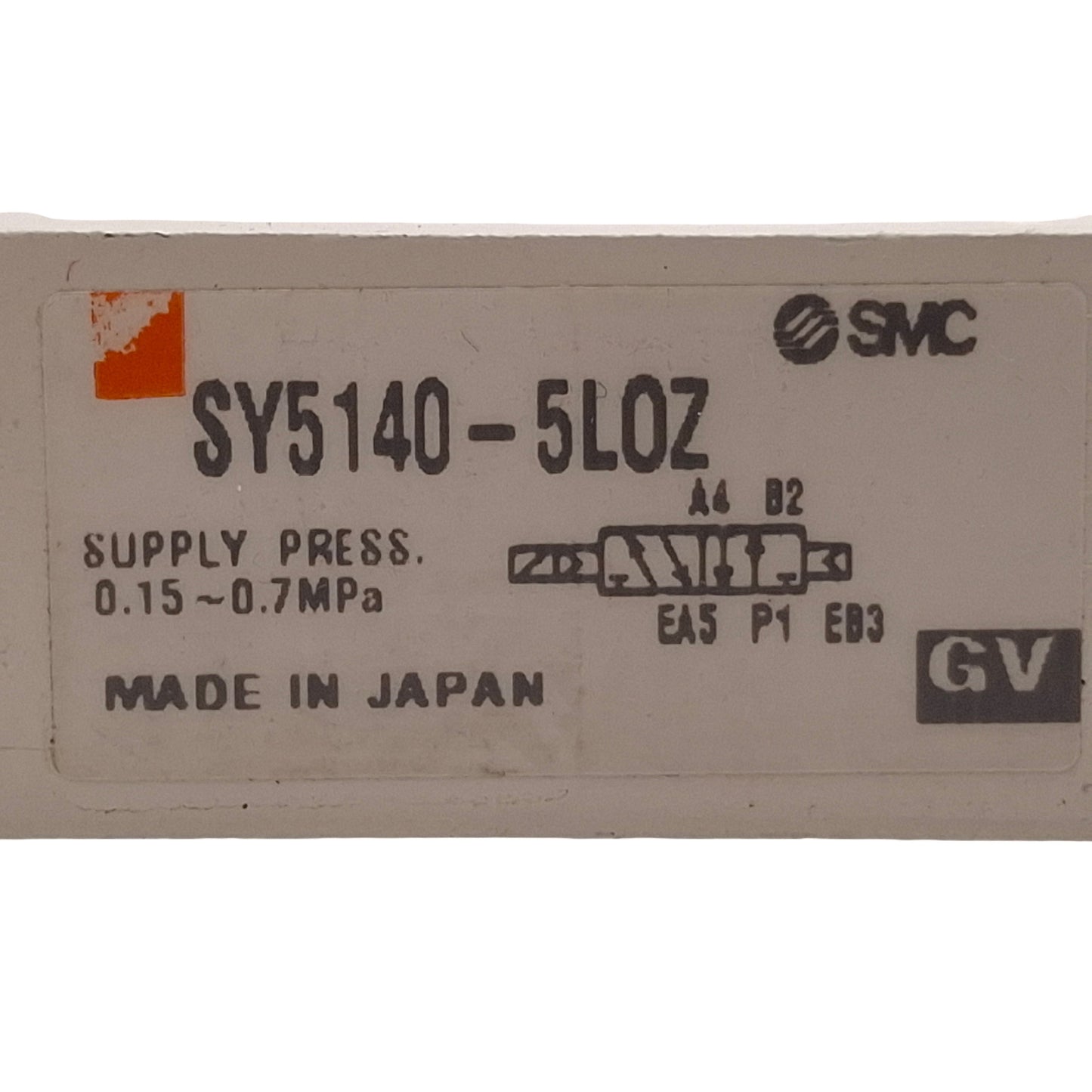Used SMC SY5140-5LOZ Solenoid Valve, 2-Position Single, 0.15-0.7MPa, 24VDC Coil