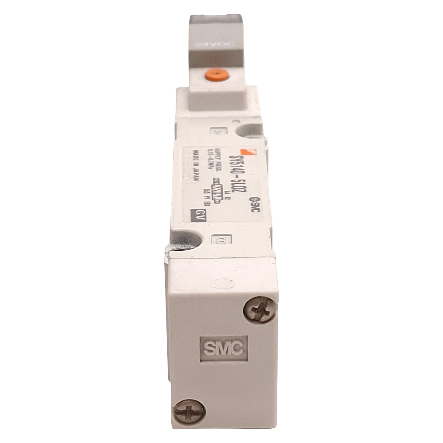Used SMC SY5140-5LOZ Solenoid Valve, 2-Position Single, 0.15-0.7MPa, 24VDC Coil