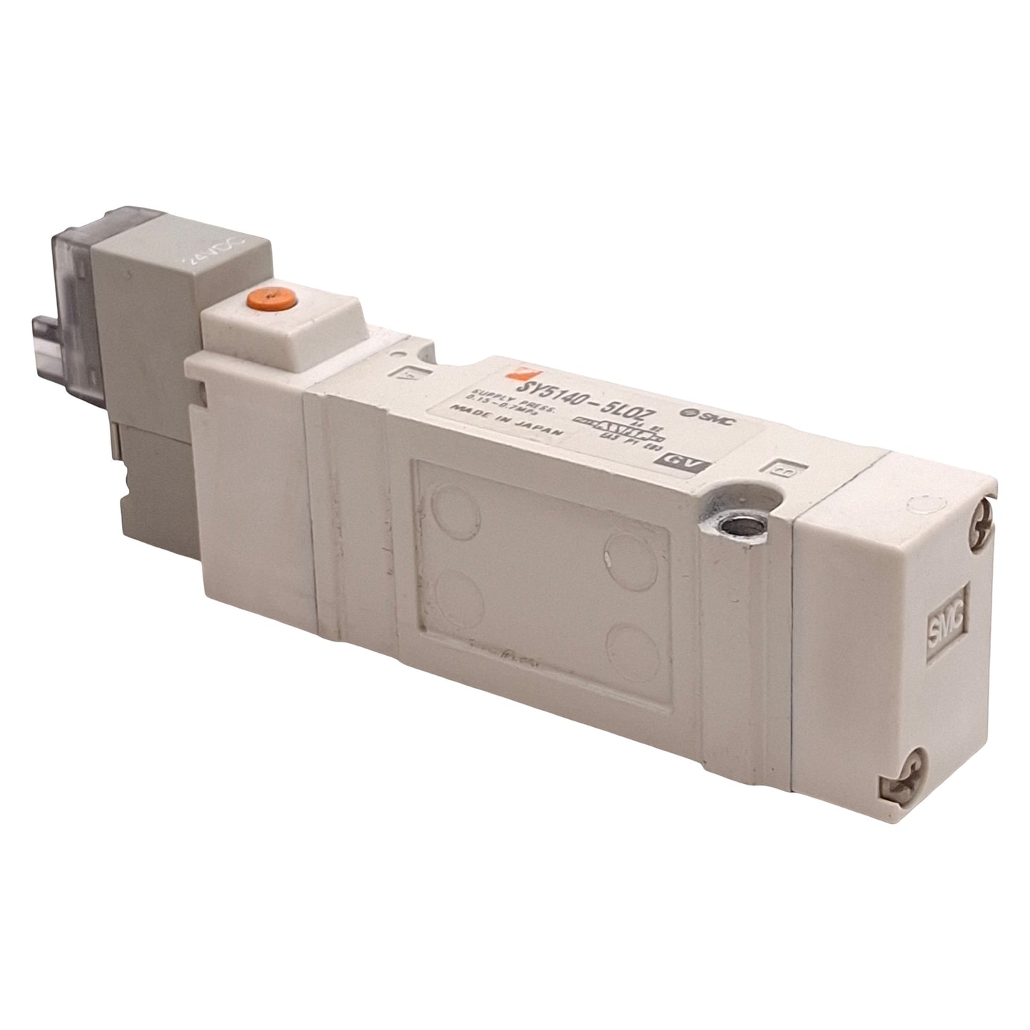 Used SMC SY5140-5LOZ Solenoid Valve, 2-Position Single, 0.15-0.7MPa, 24VDC Coil