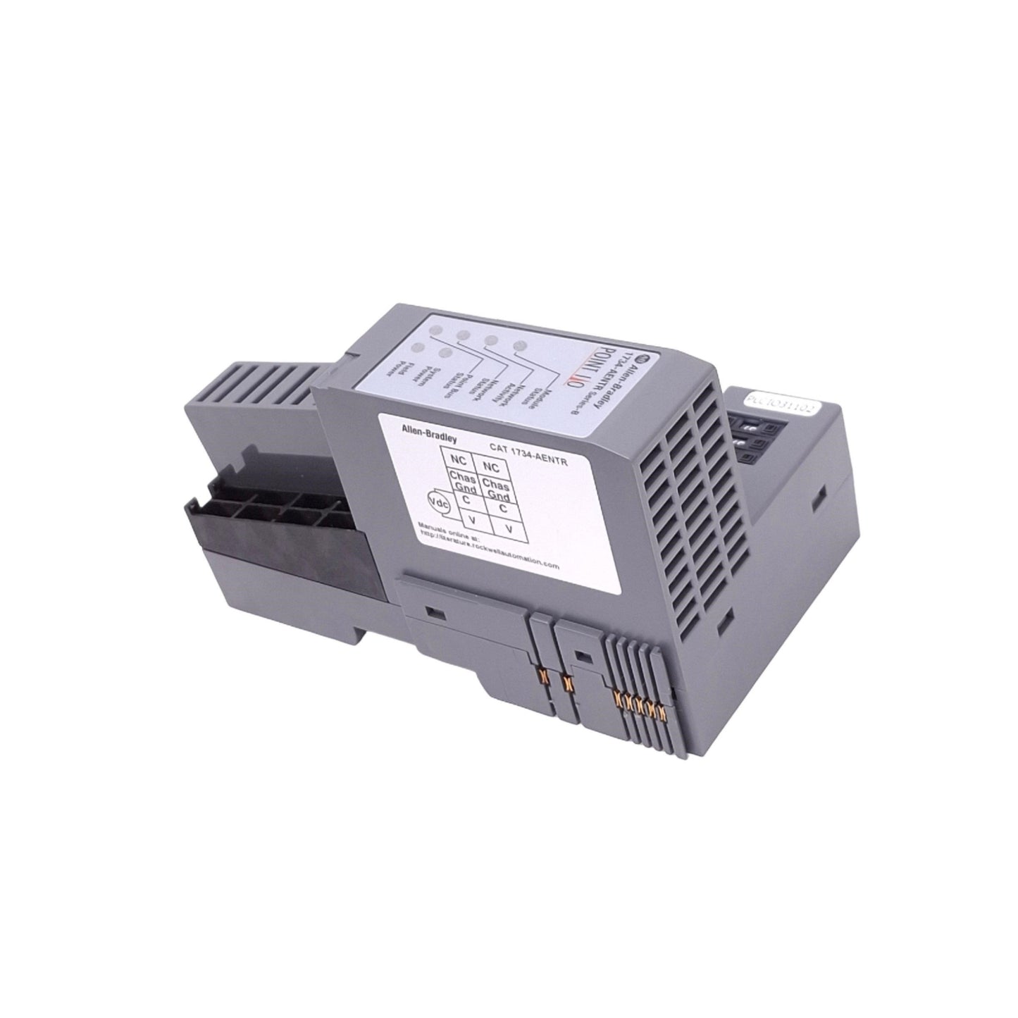 Used Allen Bradley 1734-AENTR POINT I/O Network Adapter, 2-Port EtherNet/IP, 24VDC