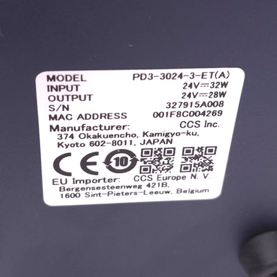 Used CCS PD3-3024-3-ET(A) Light Controller, 3-Channel, 24VDC 28W Max, 256-Level LED
