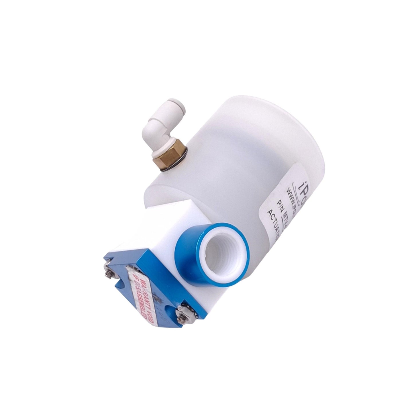 Used iPolymer MTV-442CFS-T Pneumatic Diaphragm Valve, 2-Way NC, 1/4in NPT, 40-60psi