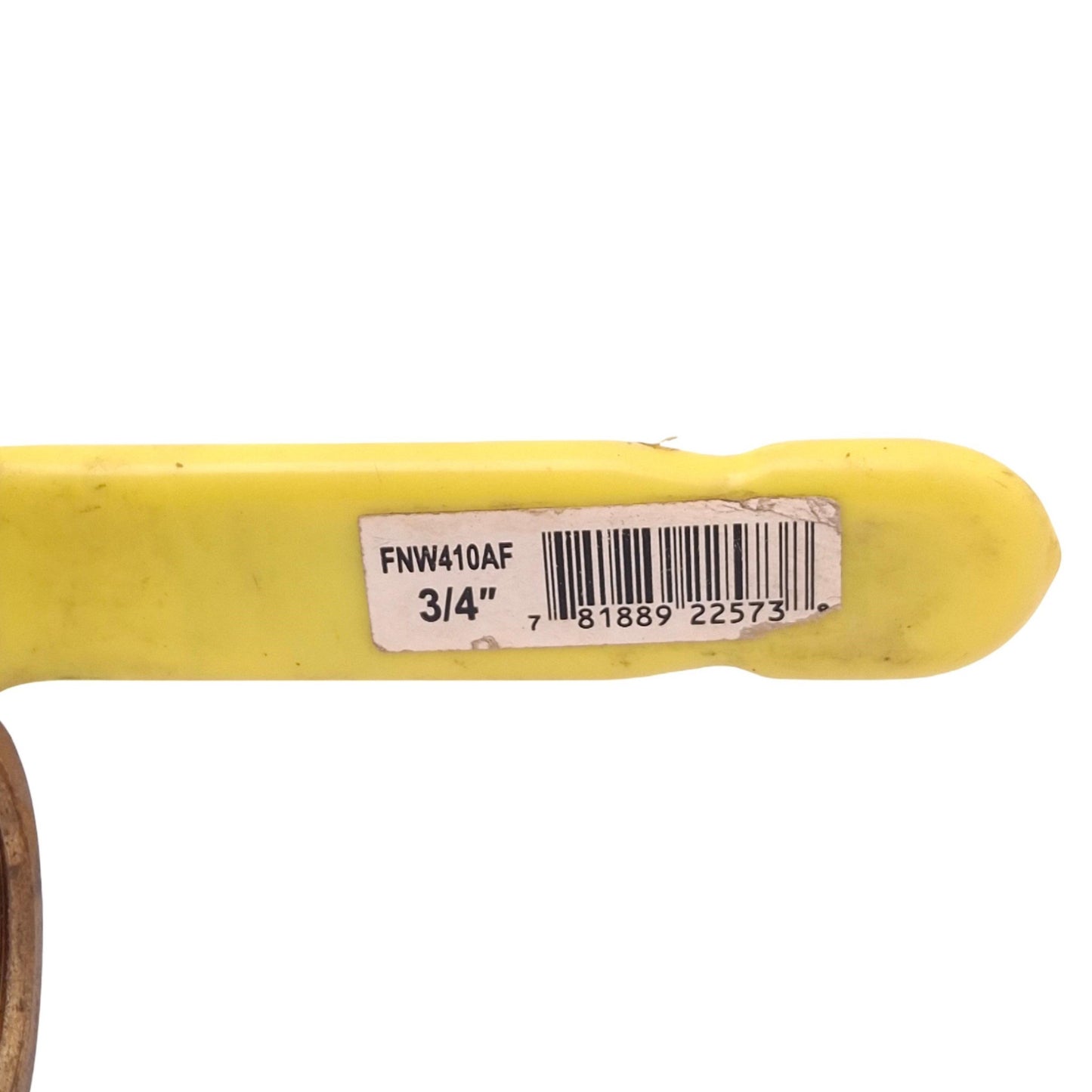Used FNW FNW410AF Brass 2-Piece Ball Valve, 3/4in NPT, 600WOG 150WSP Max