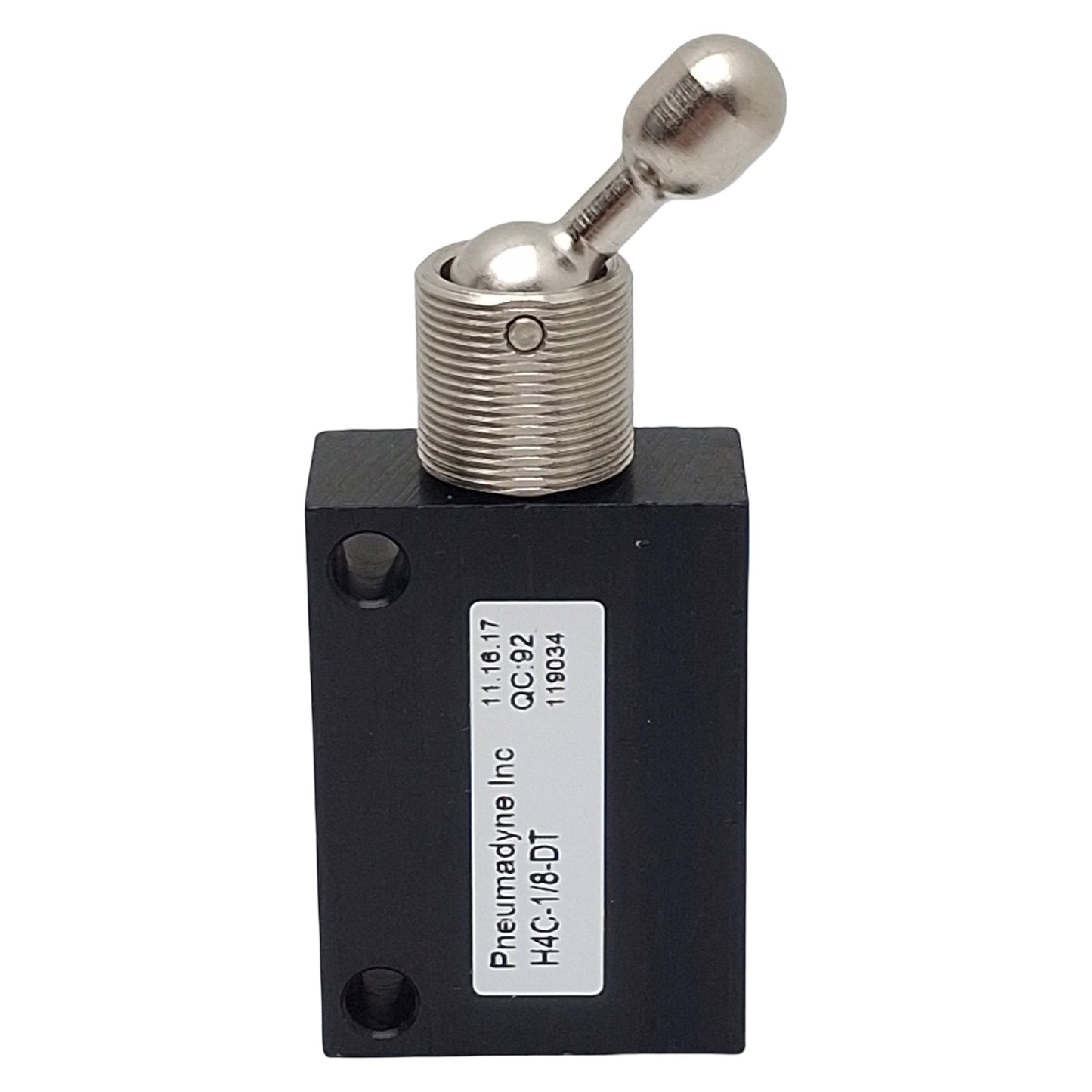 New Bimba Pneumadyne H4C-1/8-DT Detented Toggle Valve, 3/2-Way, 1/8in NPT, 125psi