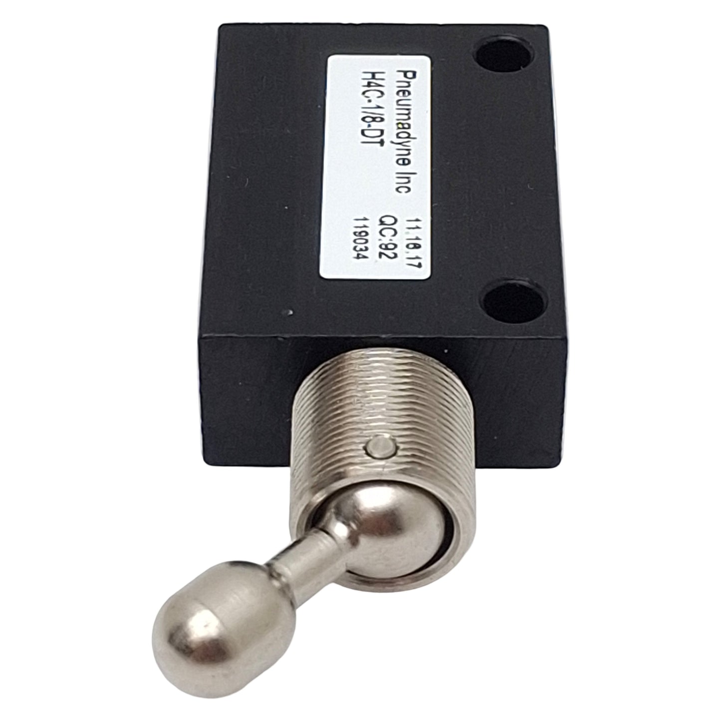 New Bimba Pneumadyne H4C-1/8-DT Detented Toggle Valve, 3/2-Way, 1/8in NPT, 125psi