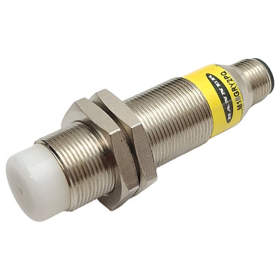 Used Banner M18GRY2PQ EZ-LIGHT Indicator, Red/Green/Yellow, PNP, 10-30VDC, 5-Pin M12
