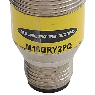 Used Banner M18GRY2PQ EZ-LIGHT Indicator, Red/Green/Yellow, PNP, 10-30VDC, 5-Pin M12