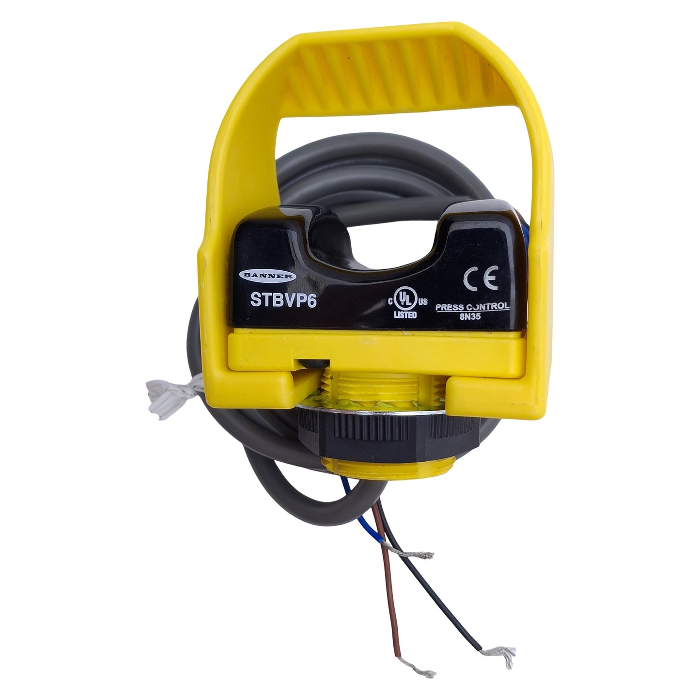 Used Banner STBVP6 Safety Optical Touch Button PNP, 10-30VDC, Flying Leads, 1m Cable