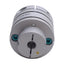 New – Open box Zero Max SC030-1/2-1/4 Flexible Aluminum Coupling, 1/2in to 1/4 Bore, 1.33in OD