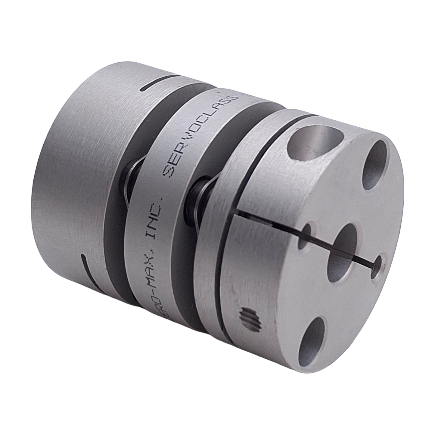 New – Open box Zero Max SC035-005 Flexible Aluminum Coupling, 3/8in Bores, 39mm OD, 47mm Length