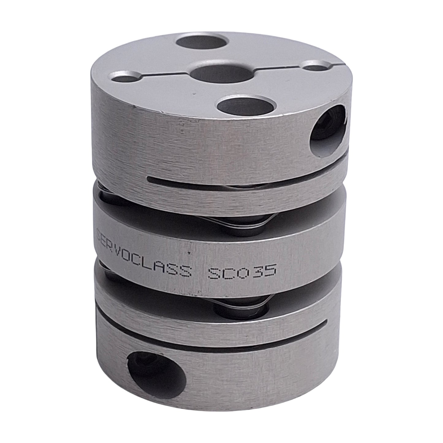 New – Open box Zero Max SC035-005 Flexible Aluminum Coupling, 3/8in Bores, 39mm OD, 47mm Length