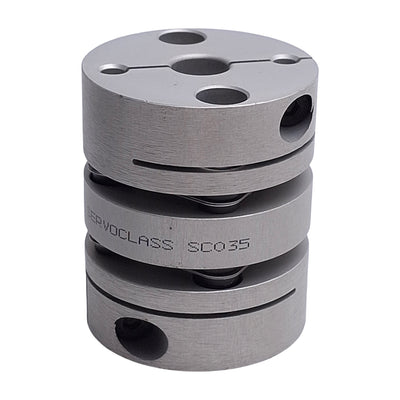 New – Open box Zero Max SC035-005 Flexible Aluminum Coupling, 3/8in Bores, 39mm OD, 47mm Length