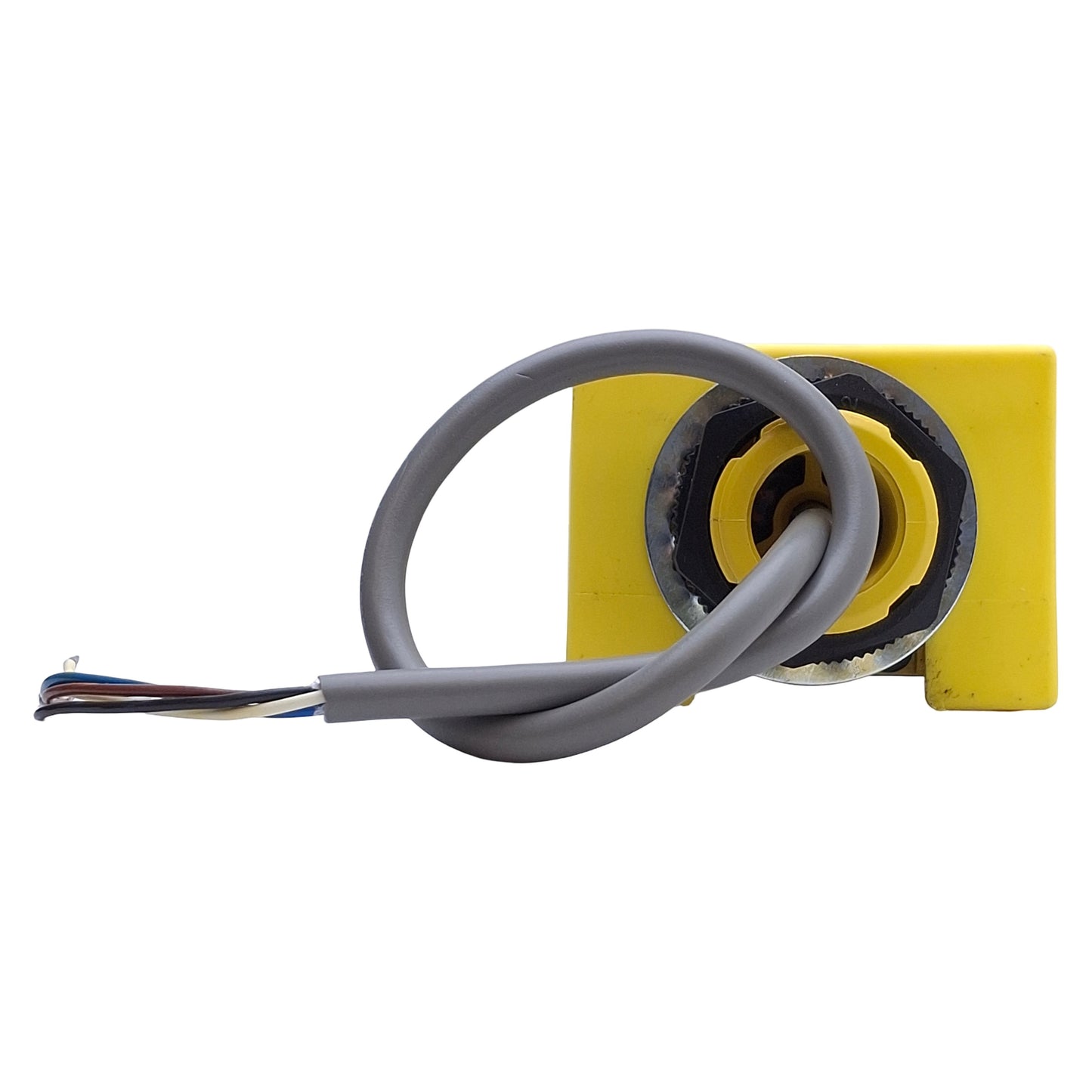 Used Banner STBVP6 Safety Optical Touch Button PNP, 10-30VDC, Flying Leads, 1ft Cable