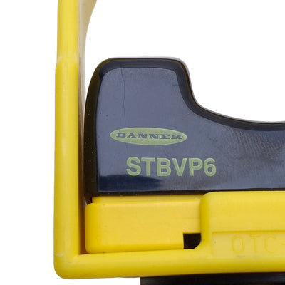 Used Banner STBVP6 Safety Optical Touch Button PNP, 10-30VDC, Flying Leads, 2ft Cable