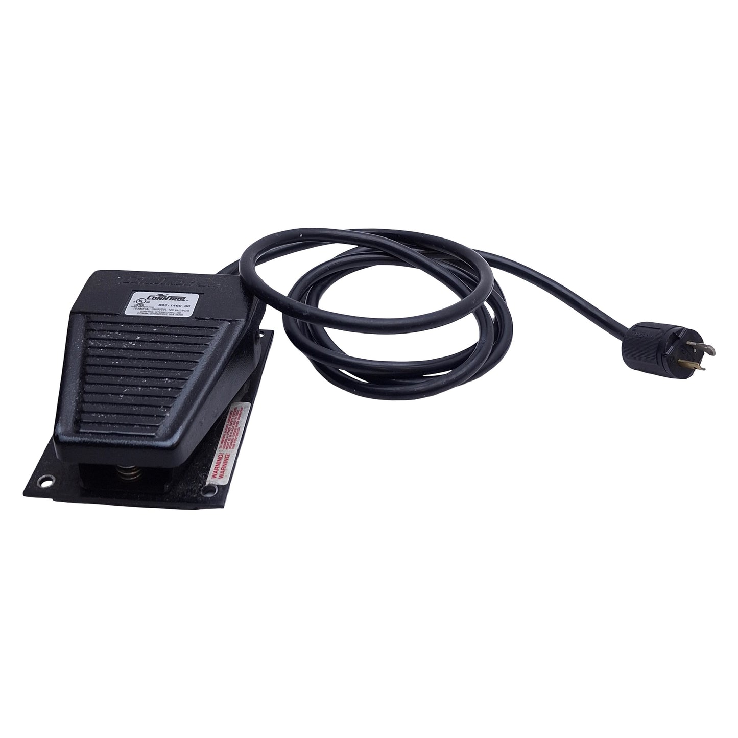 Used ConnTrol 893-1460-00 Foot Pedal Switch, Momentary, 10A 125VAC, 1/3HP, 5ft Cable