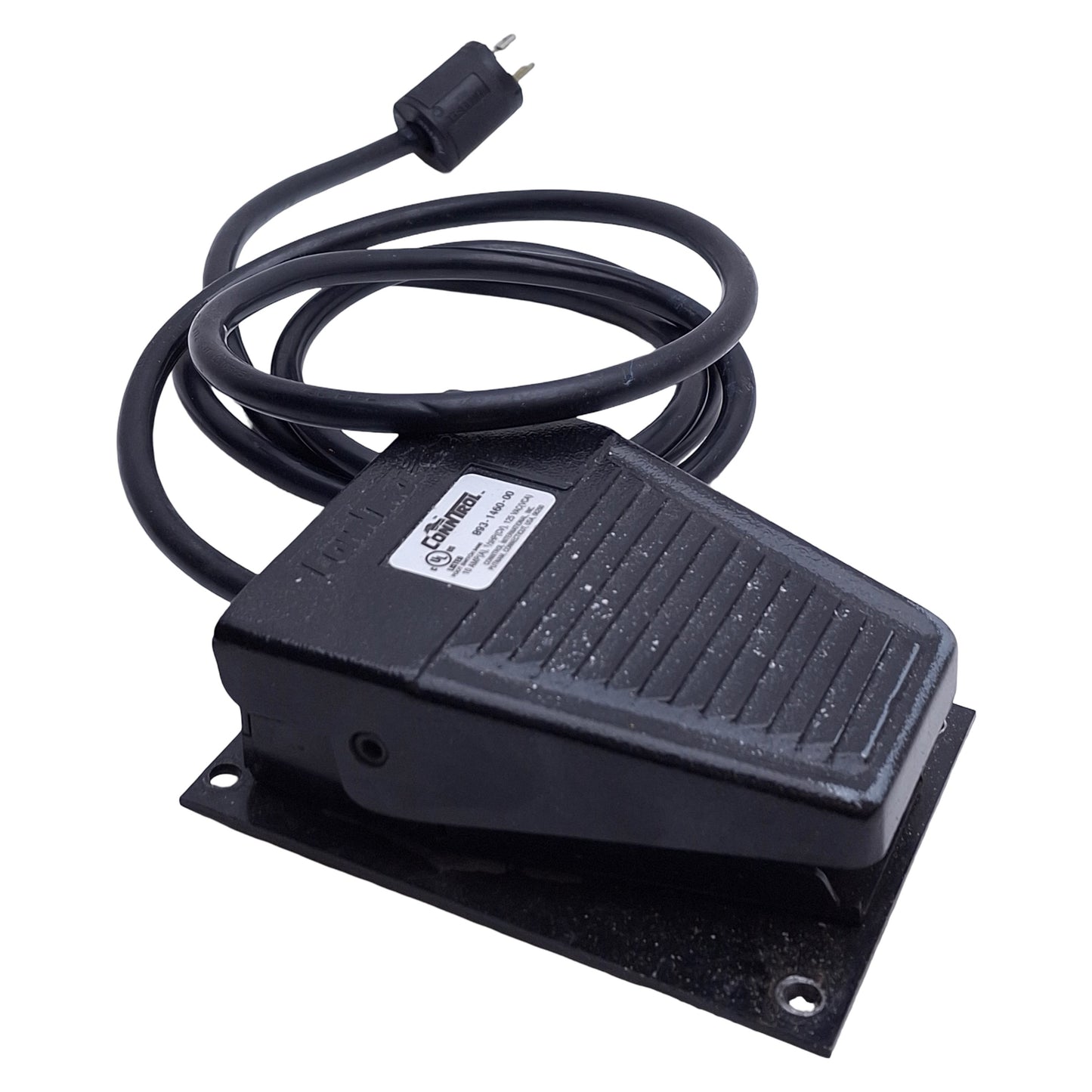 Used ConnTrol 893-1460-00 Foot Pedal Switch, Momentary, 10A 125VAC, 1/3HP, 5ft Cable