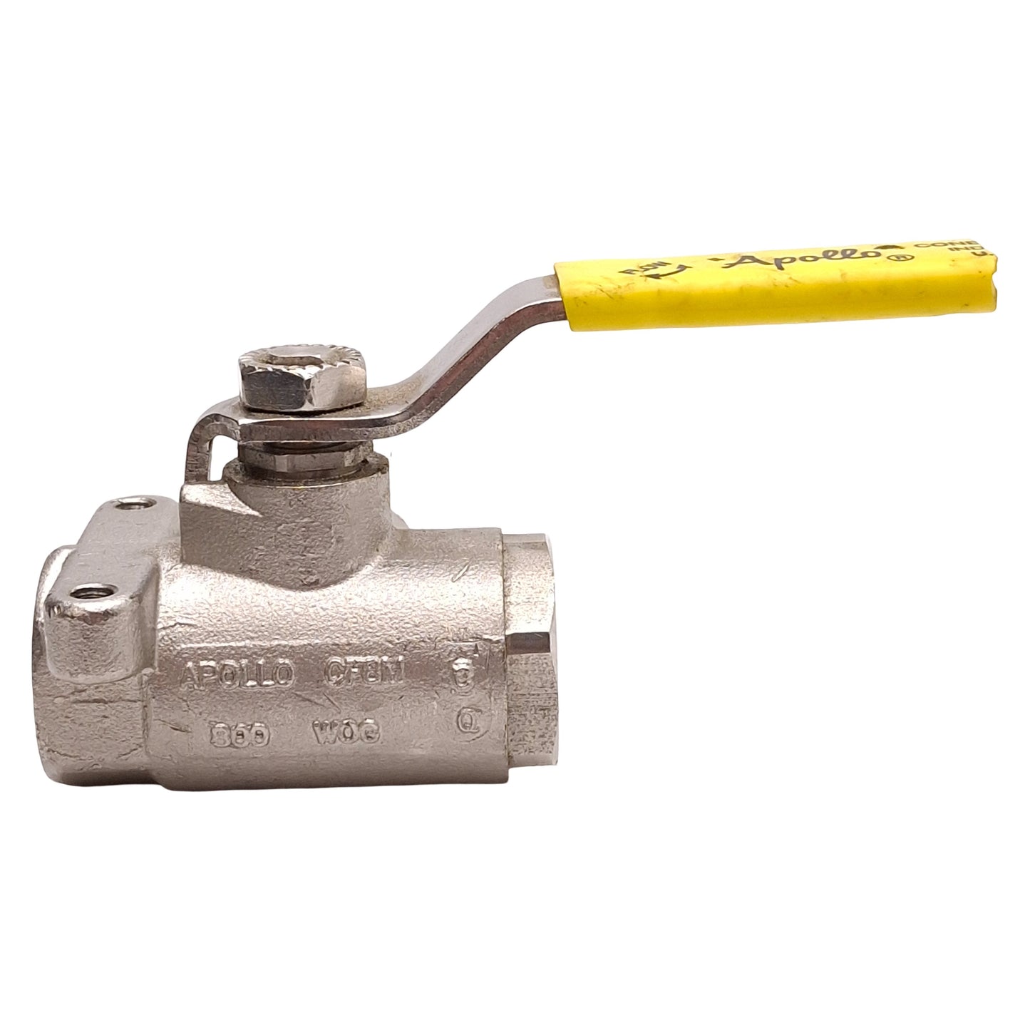 Used Apollo 76-601-01 Stainless Steel Ball Valve, 3-Way Diversion, 1/4in NPT *Handle*