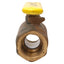Used Apollo 80-105-01 Shut-Off Bronze Ball Valve, Manual Lever, 600 WOG, 1in NPT