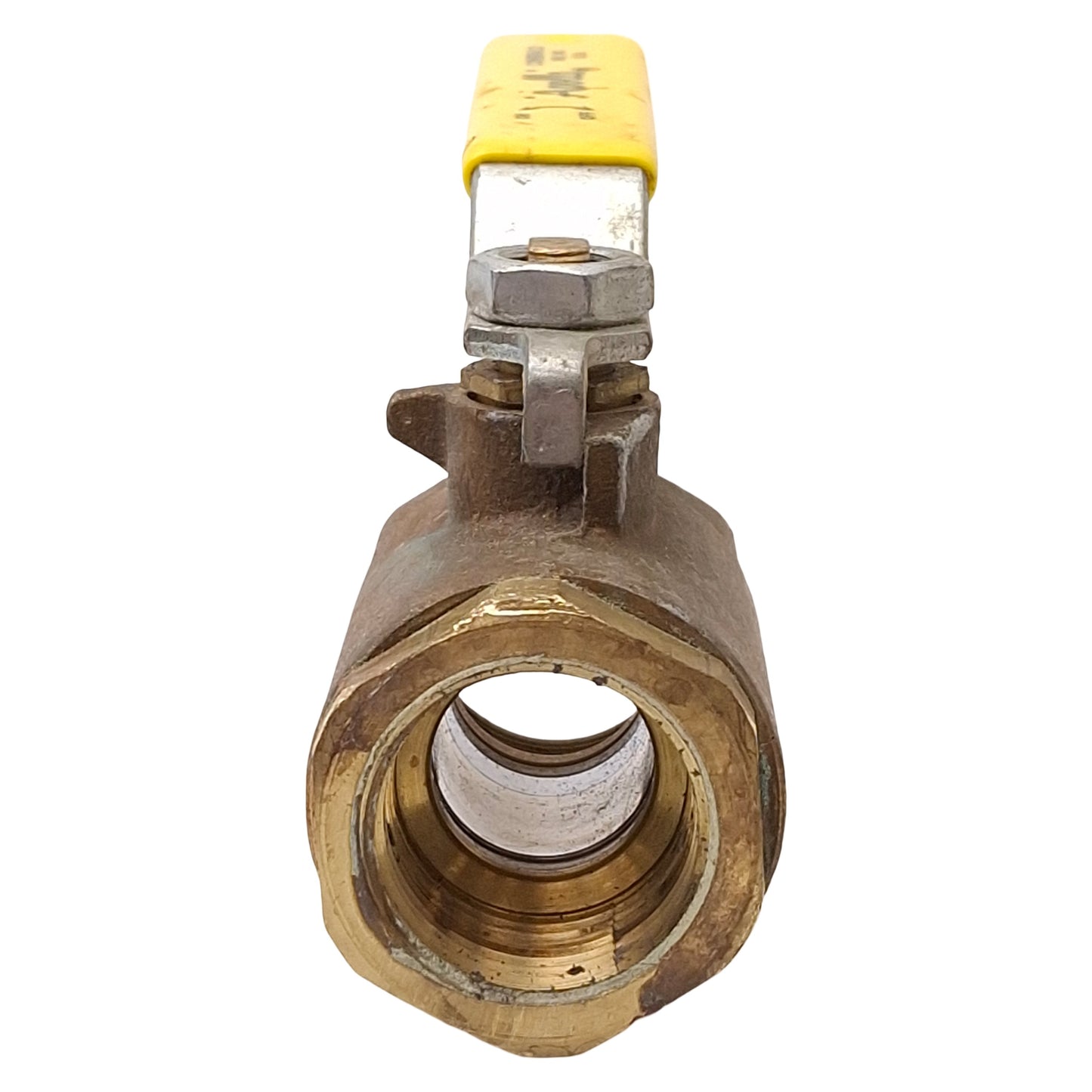 Used Apollo 80-105-01 Shut-Off Bronze Ball Valve, Manual Lever, 600 WOG, 1in NPT