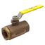 Used Apollo 80-105-01 Shut-Off Bronze Ball Valve, Manual Lever, 600 WOG, 1in NPT