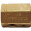 Used Clippard M-TV-3S Brass Toggle Valve, 3-Way NC, #10-32, 10bar Max, 125L/min, M12