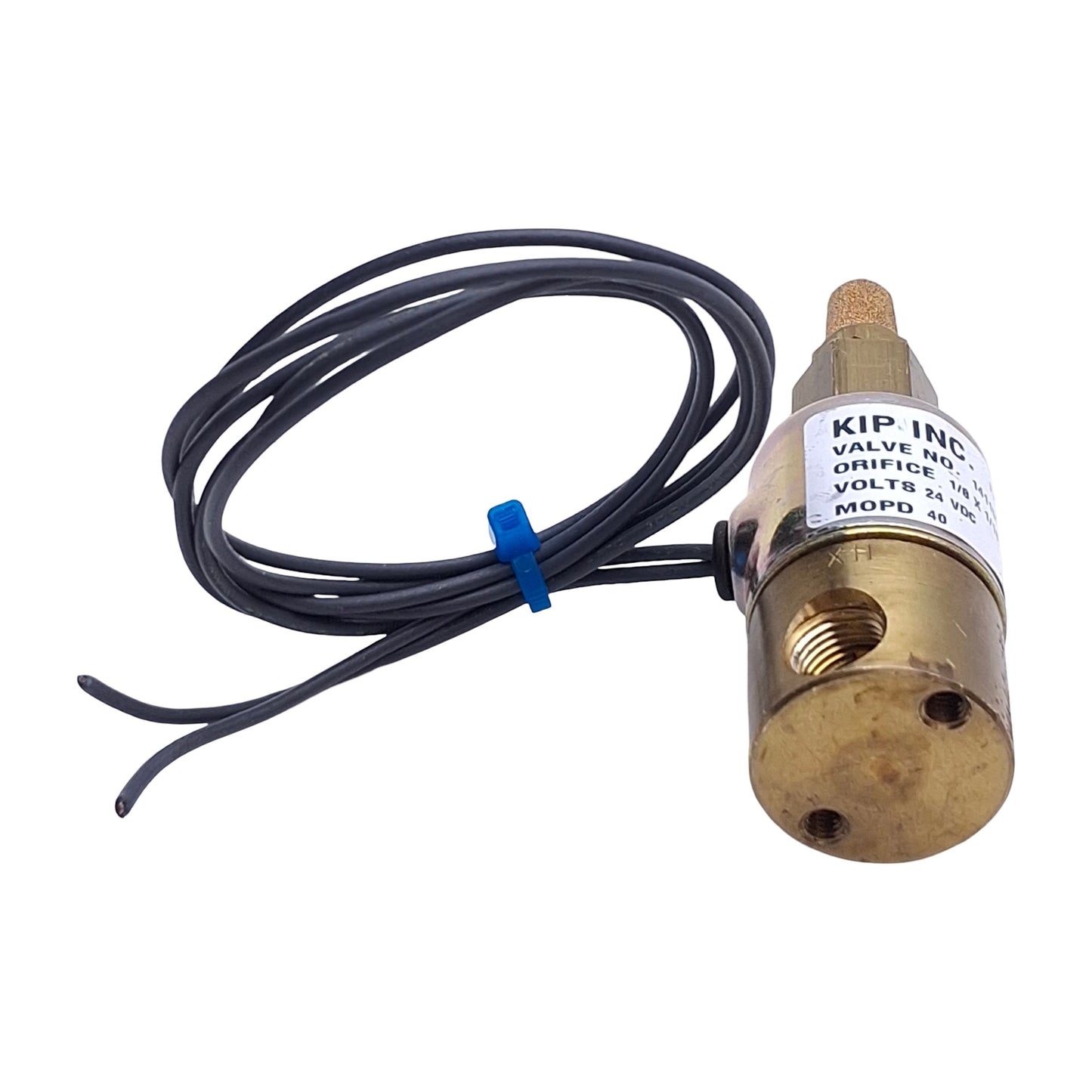 Used KIP Valve 141155 Direct Acting Solenoid Valve, 1/8in NPT, 40psi Diff, 24VDC Coil