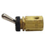 Used Clippard TV-3S Brass Toggle Valve, 3-Way NC, #10-32, 150psi Max, 135L/min