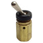 Used Clippard TV-3S Brass Toggle Valve, 3-Way NC, #10-32, 150psi Max, 135L/min