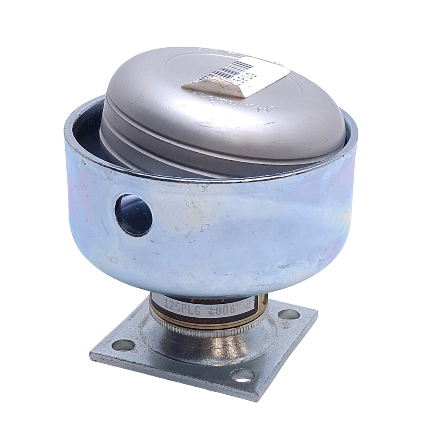 Used Humphrey 125PLG Manual Diaphragm Poppet Pushbutton Valve, 3/2 Way NC, 1/8in NPSF