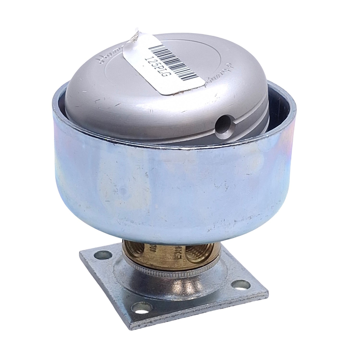 Used Humphrey 125PLG Manual Diaphragm Poppet Pushbutton Valve, 3/2 Way NC, 1/8in NPSF