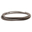 Used Stainless Steel Braided Hose, ø0.45in OD, 1/4in JIC #6 Flare Fittings, 12ft