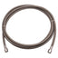Used Stainless Steel Braided Hose, ø0.45in OD, 1/4in JIC #6 Flare Fittings, 12ft