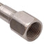 Used Stainless Steel Braided Hose, ø0.45in OD, 1/4in JIC #6 Flare Fittings, 12ft