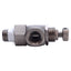 Used Lot of 2 Clippard JFC-2B Right Angle Flow Control 310l/min, 150psi Max, 1/8" NPT