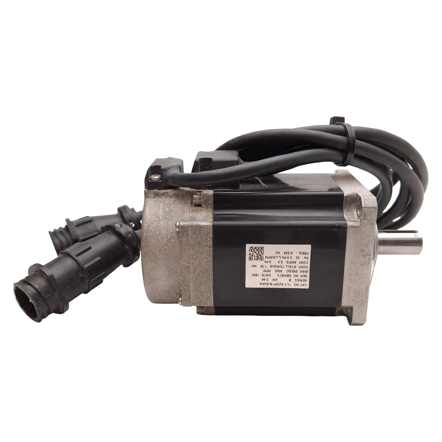 Used Allen Bradley TLY-A230P-BJ62AA Servo Motor, 0.44kW 3Ø 230VAC, 70mm Frame