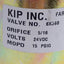 Used KIP 6X368 Solenoid Valve, Orifice 5/16", 15 PSIG, Watts 10, Coil Voltage 24V DC