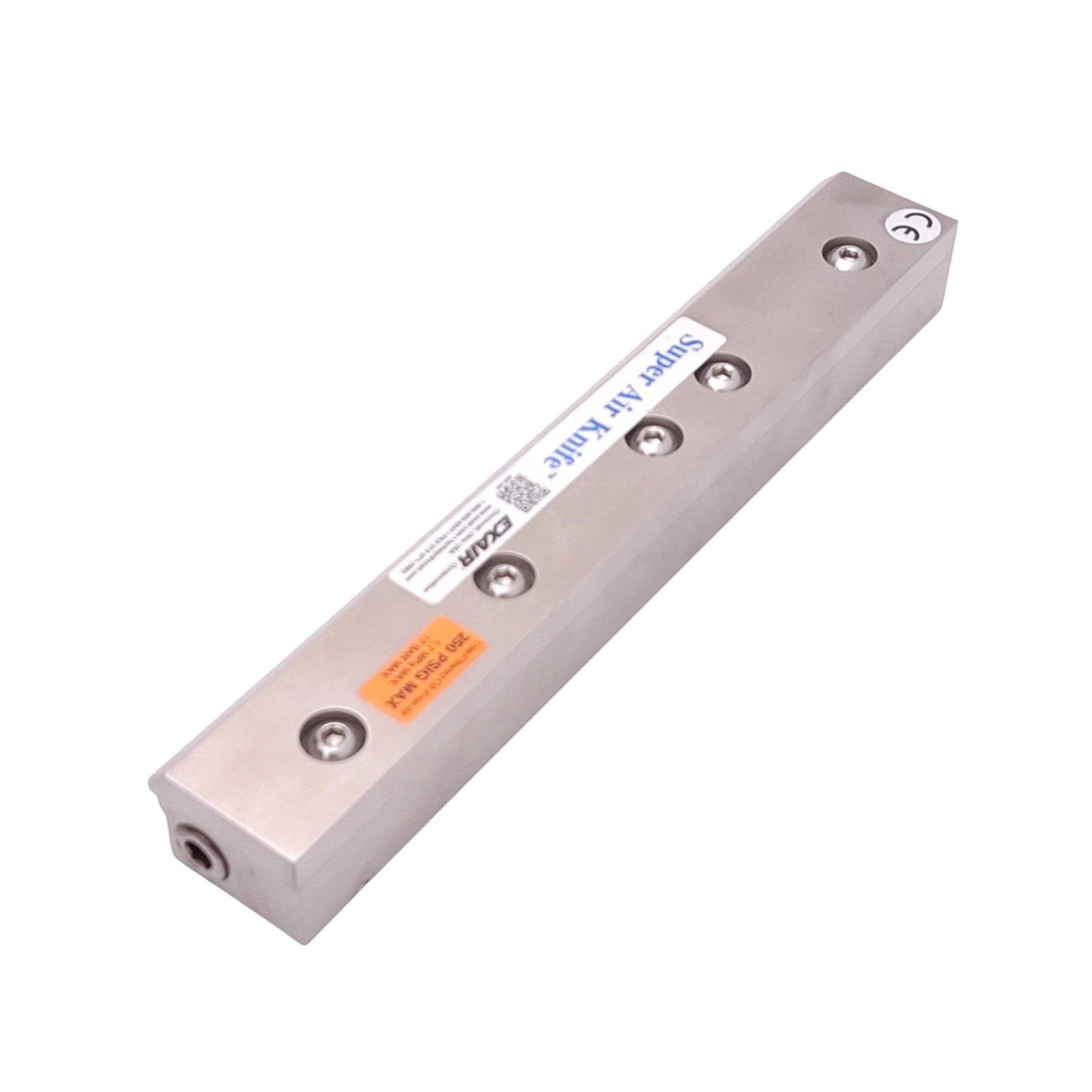 Used Exair 110009SS-316 Super Air Knife, 9in Length, 250psi Max, Stainless Steel