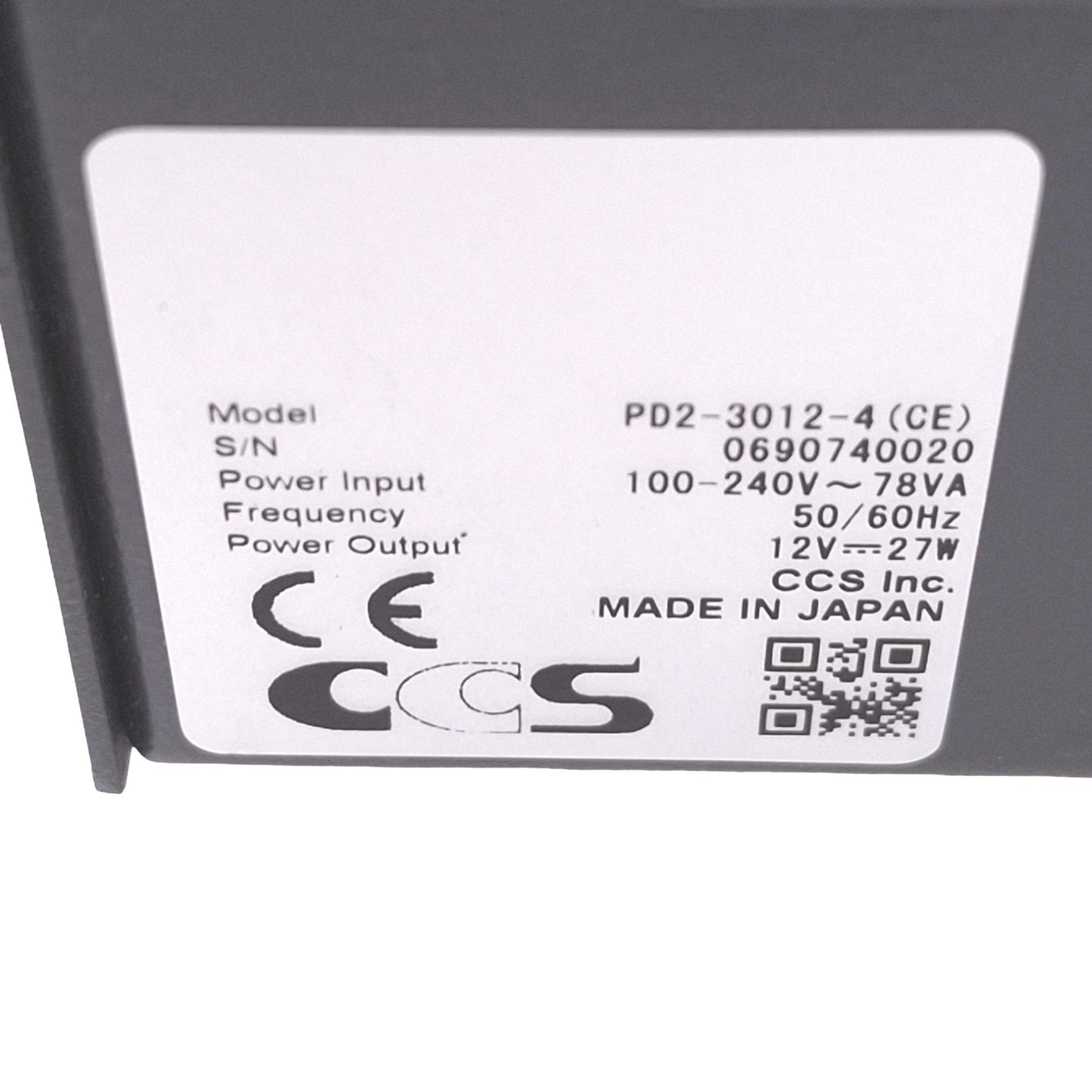 Used CCS PD2-3012-4(CE) Machine Vision Light Controller, 4-Channel, 12VDC Out 27W Max