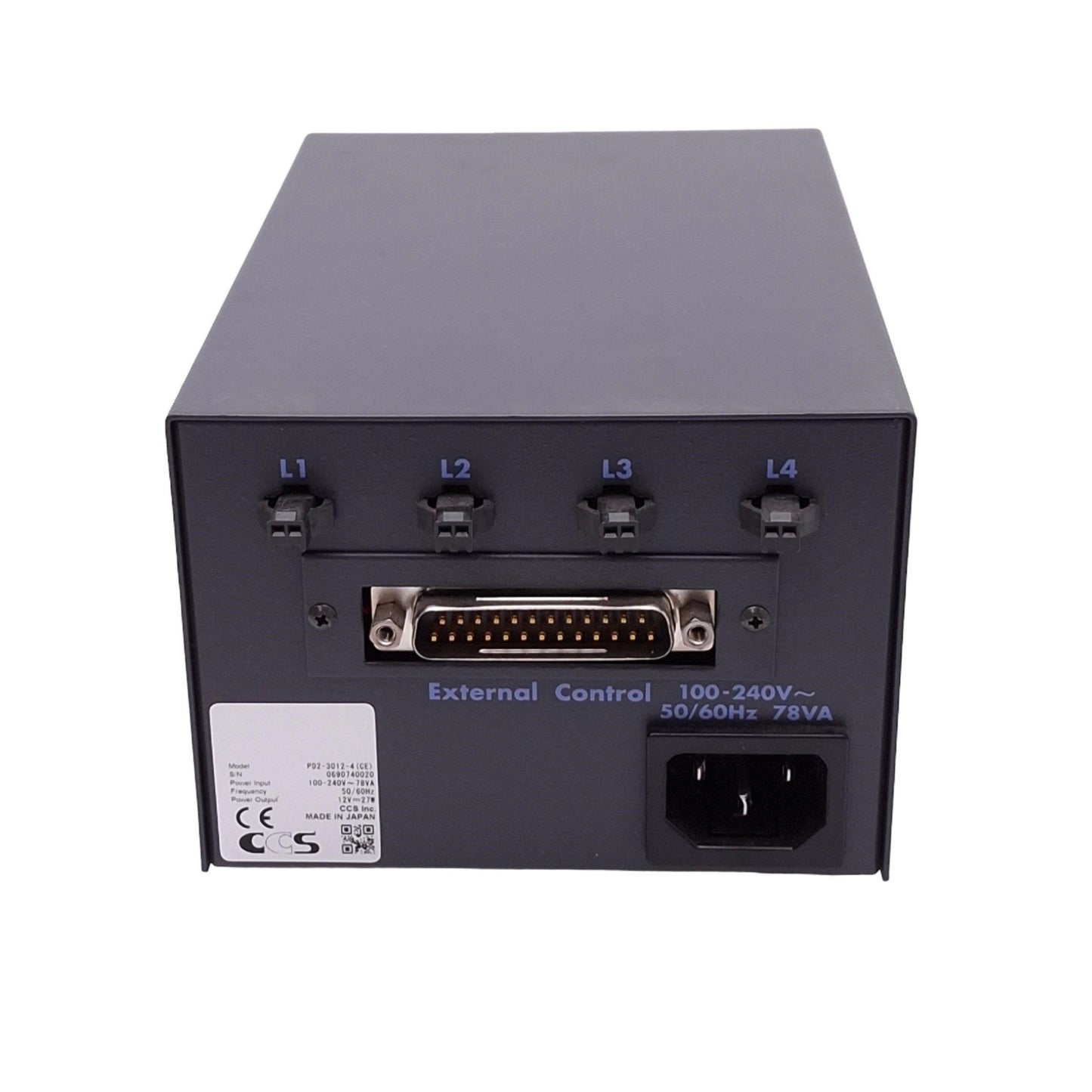 Used CCS PD2-3012-4(CE) Machine Vision Light Controller, 4-Channel, 12VDC Out 27W Max