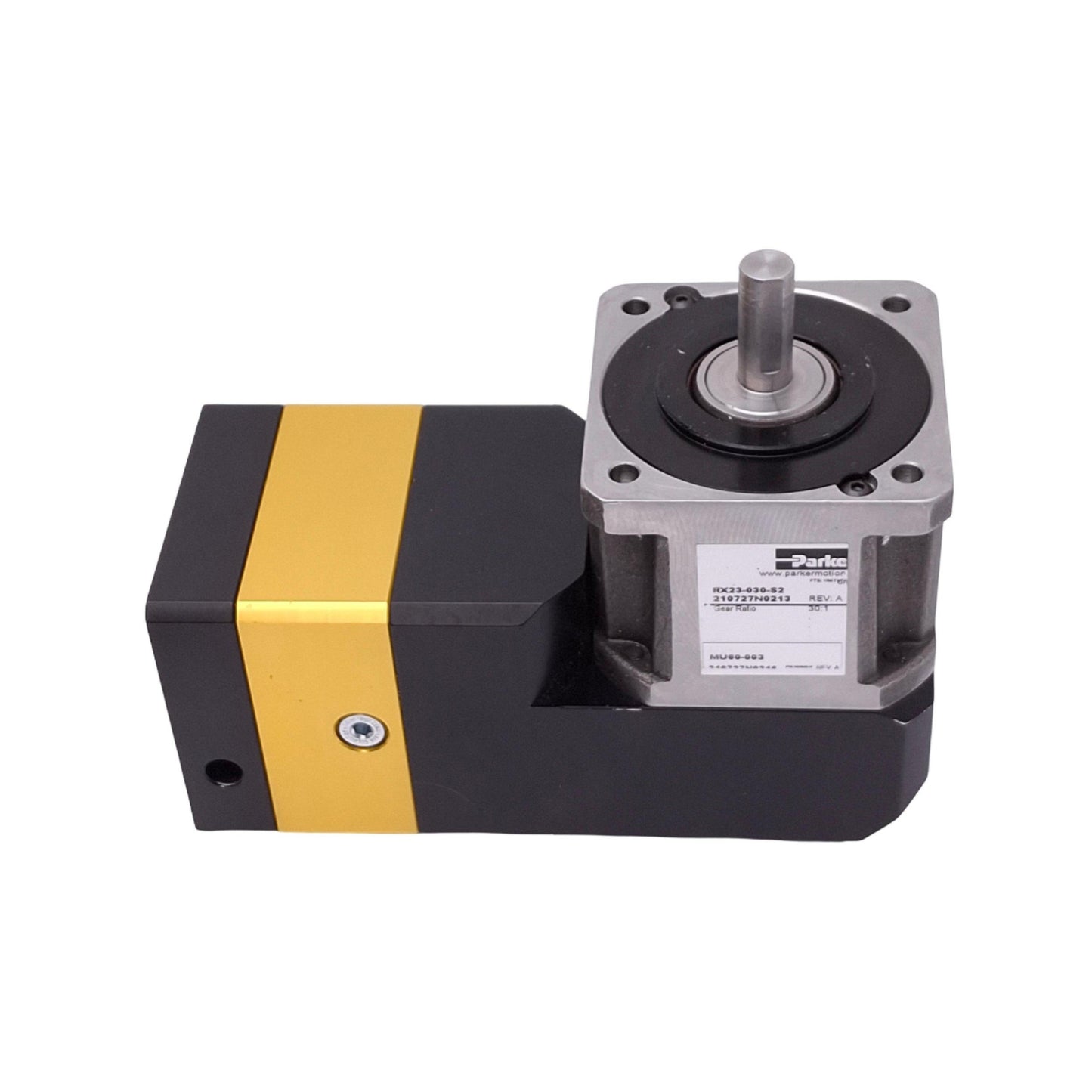 Used Parker RX23-030-S2 Right Angle Gearhead, 30:1, 6000rpm 2100N Max, NEMA 23