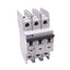 Used Eaton FAZ-D1,5/3-NA Circuit Breaker, 3-Pole 1.5A, 480Y/277VAC Max, DIN Rail
