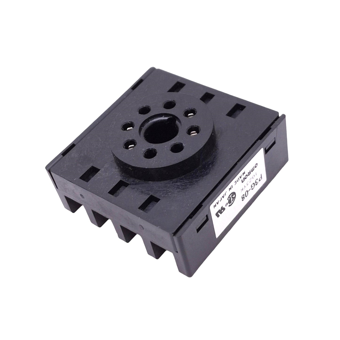 Used Omron P3G-08 Relay Socket, 8-Pin Octal to Screw Terminals, 250VAC 6A Max