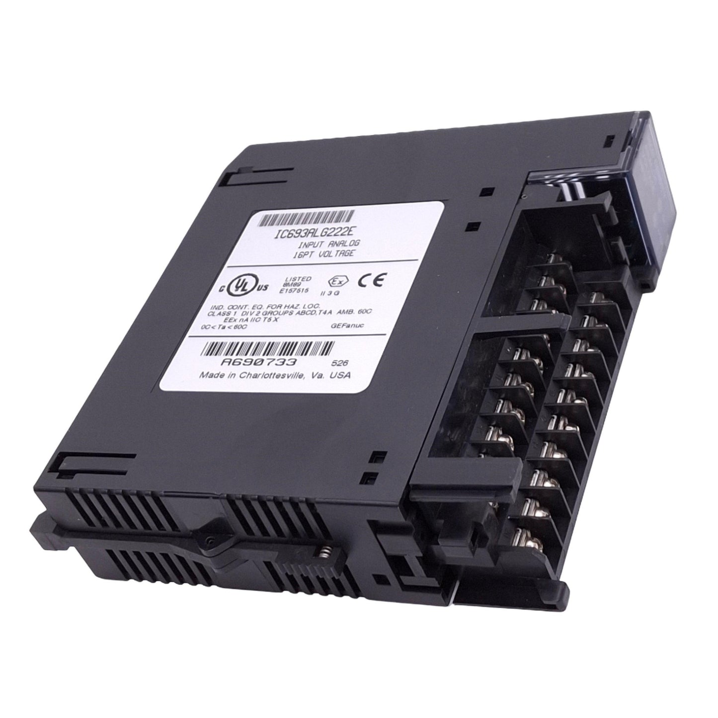 Used GE Fanuc IC693ALG222E Analog Input Module for 90-30 PLC, 16-Point, +-10V