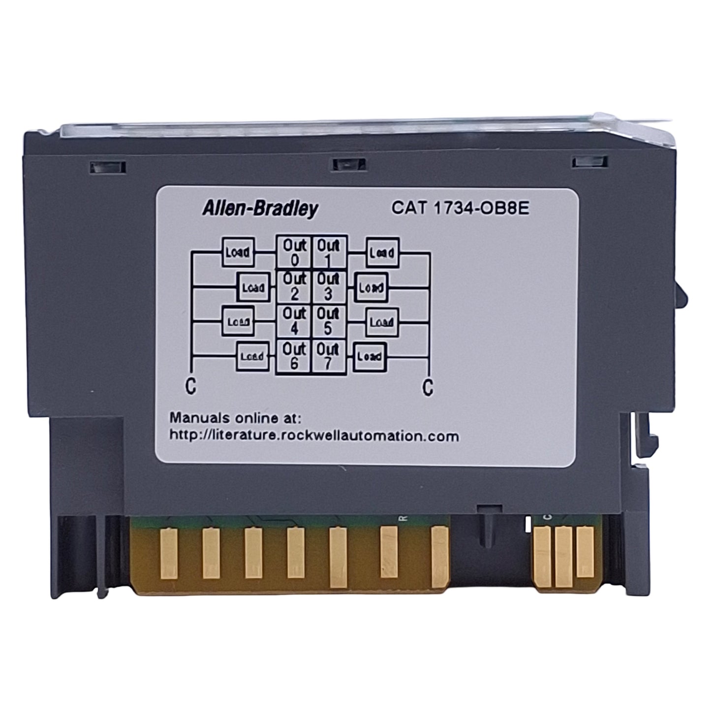 Used Allen Bradley 1734-OB8E C POINT I/O Digital Output Module, 8-Output, 24VDC
