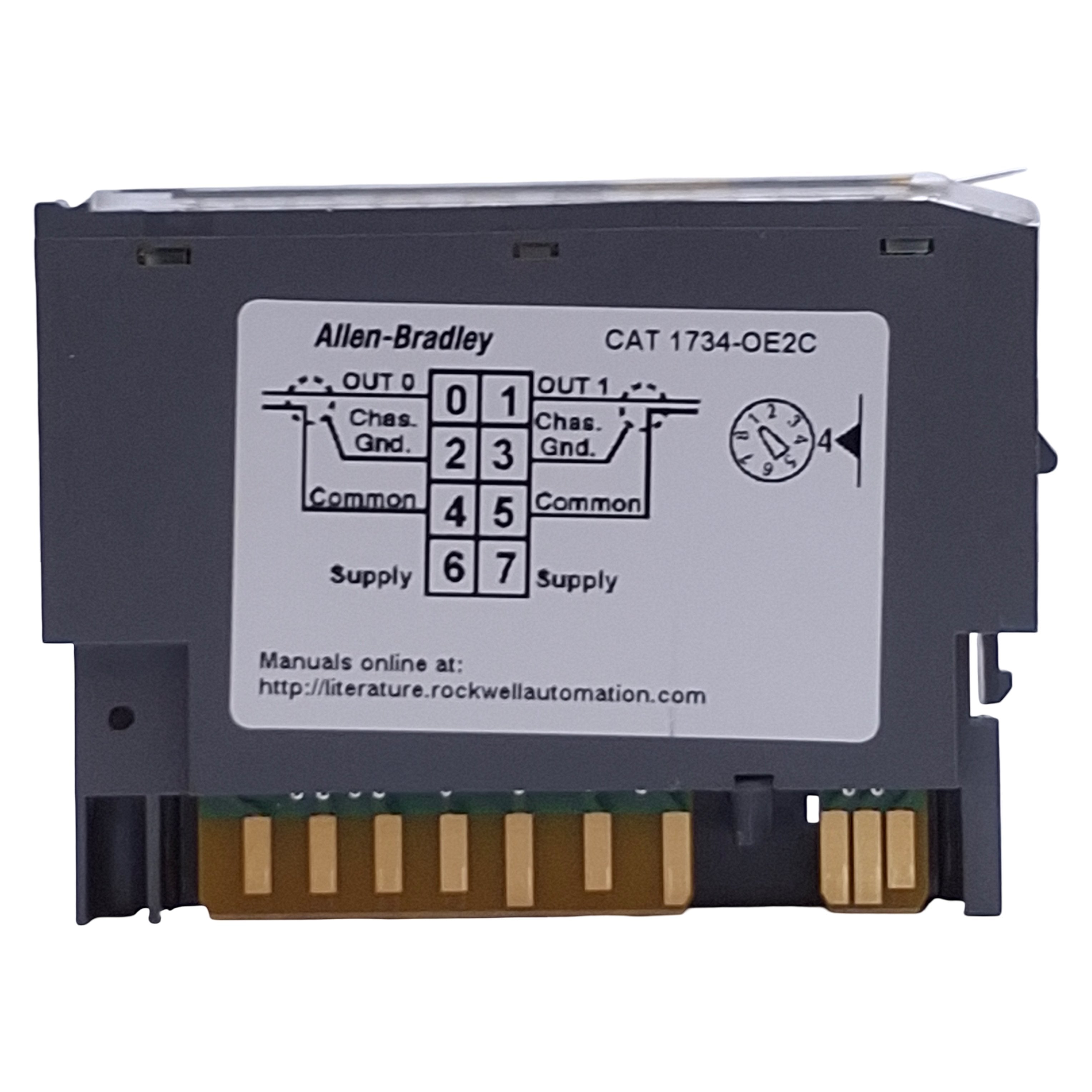 Allen Bradley 1734-OE2C Ser. C Analog Output Module, 2x 0/4-20mA