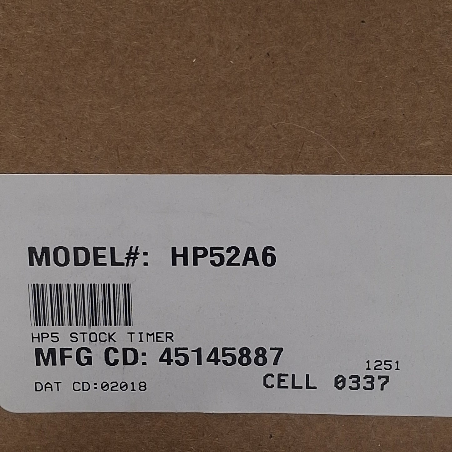 New Eagle Signal HP52A6 CYCL-FLEX Reset Timer, SPDT, 0-150sec Range, 10A 120VAC