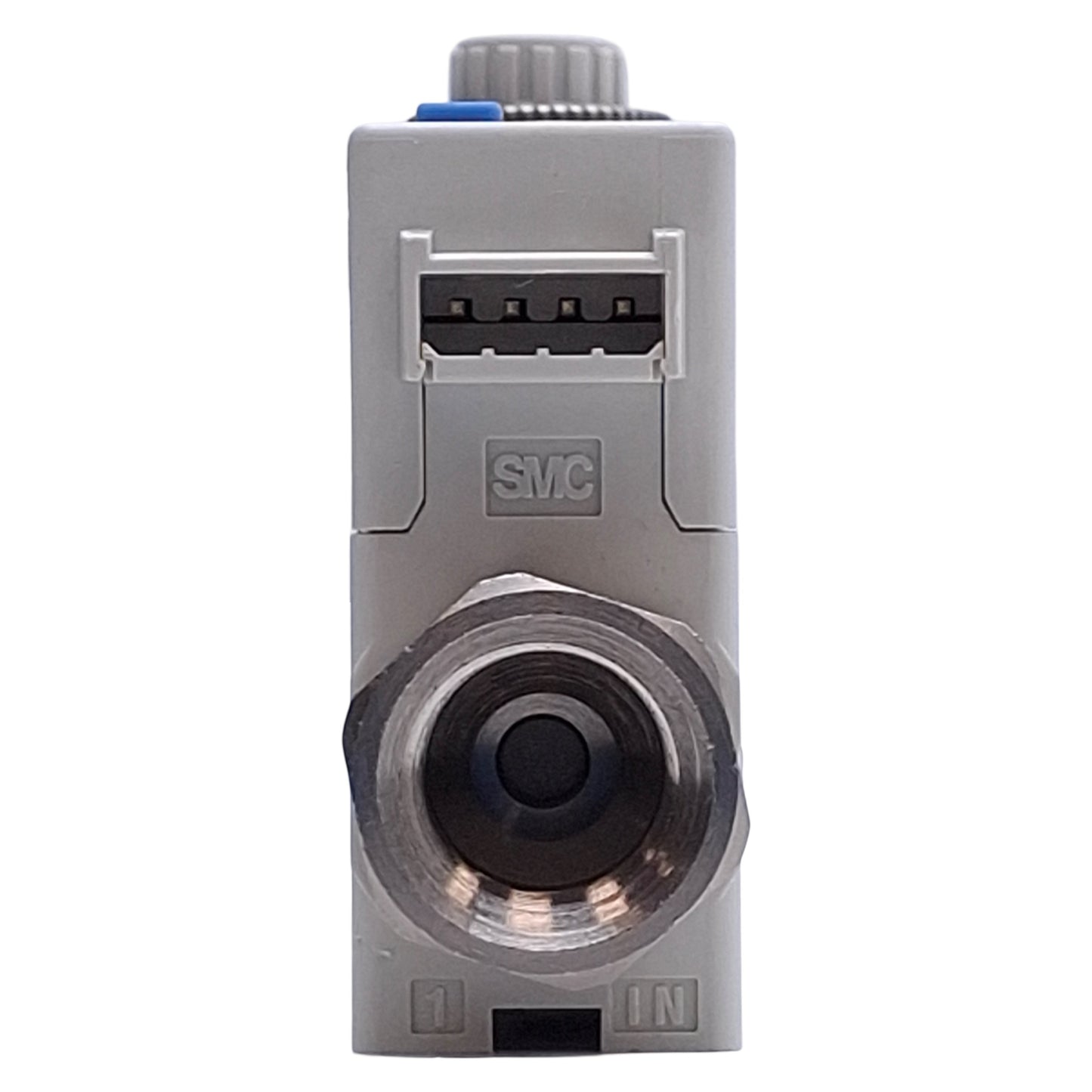 Used SMC PFM711S-N02-F-M Digital Flow Switch PNP+Analog 4-20mA Out, 24VDC, 1/4" NPT