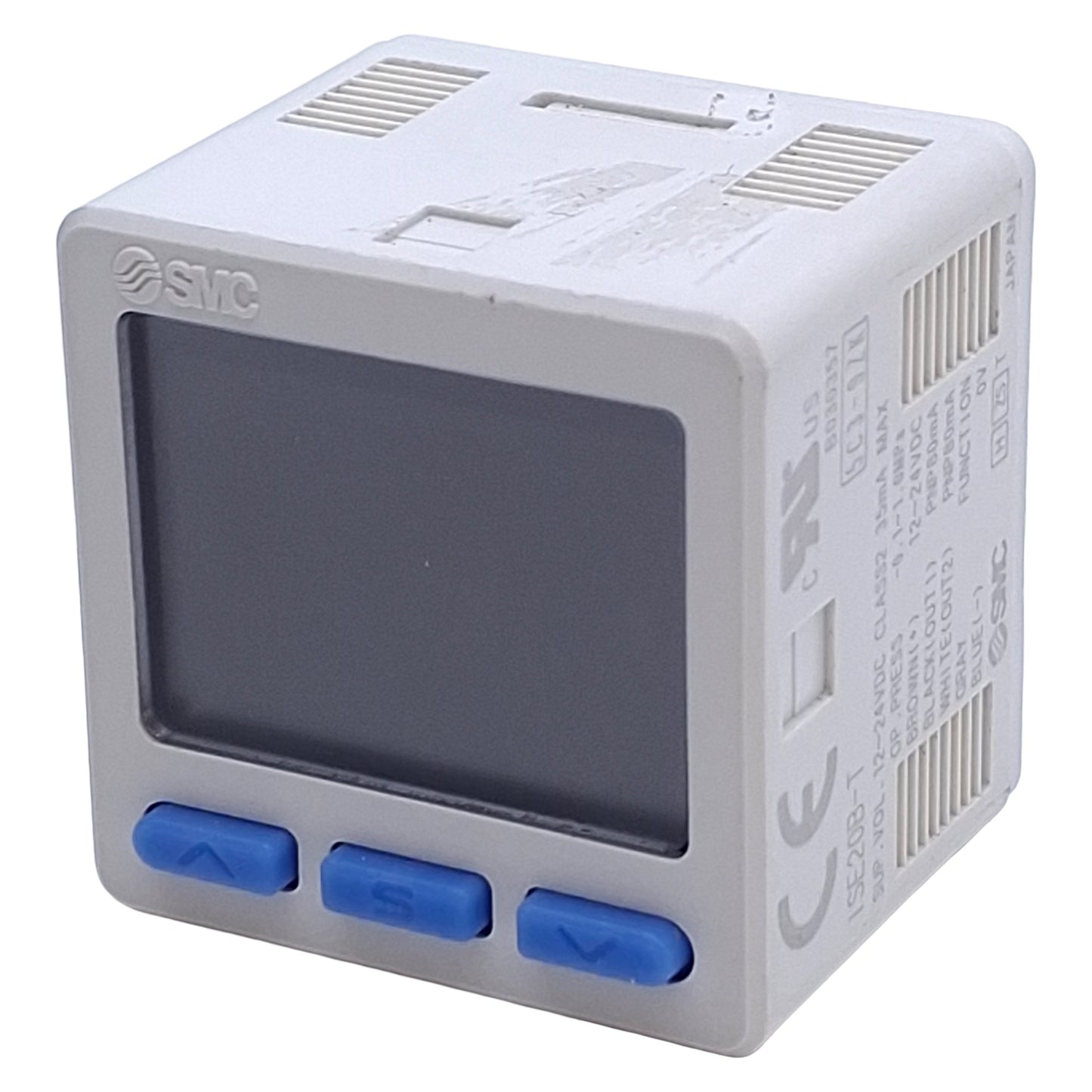 Used SMC ISE20B-T Pressure Sensor, PNP Output, -0.1~1.0MPa, 12-24VDC, M5 Port
