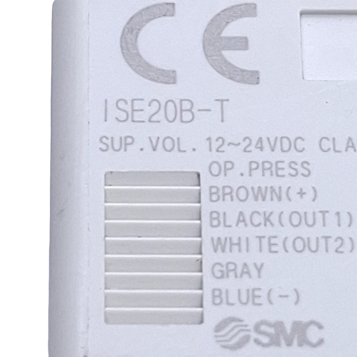 Used SMC ISE20B-T Pressure Sensor, PNP Output, -0.1~1.0MPa, 12-24VDC, M5 Port