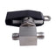 Used Swagelok SS-43GS4-LL 1-Piece Ball Valve w/ Latch Lock, 1/4in Tube, *No Nuts*
